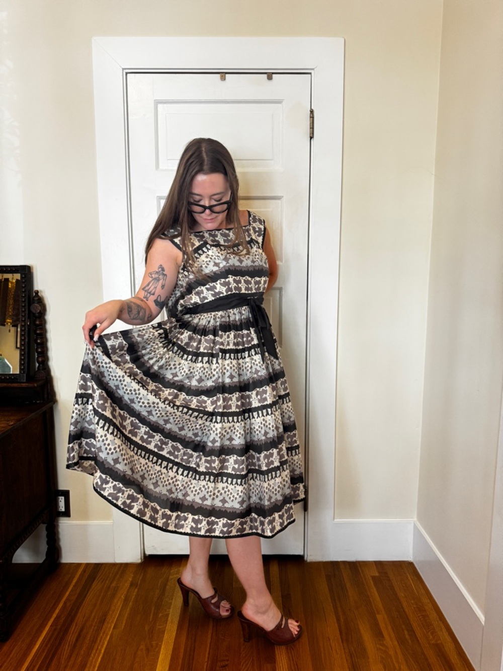 50s Vintage Cupcake Sundress Sz SM - Picture 2 of 8